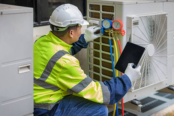 Professional Ac Installation technician working in Clear Lake, WI